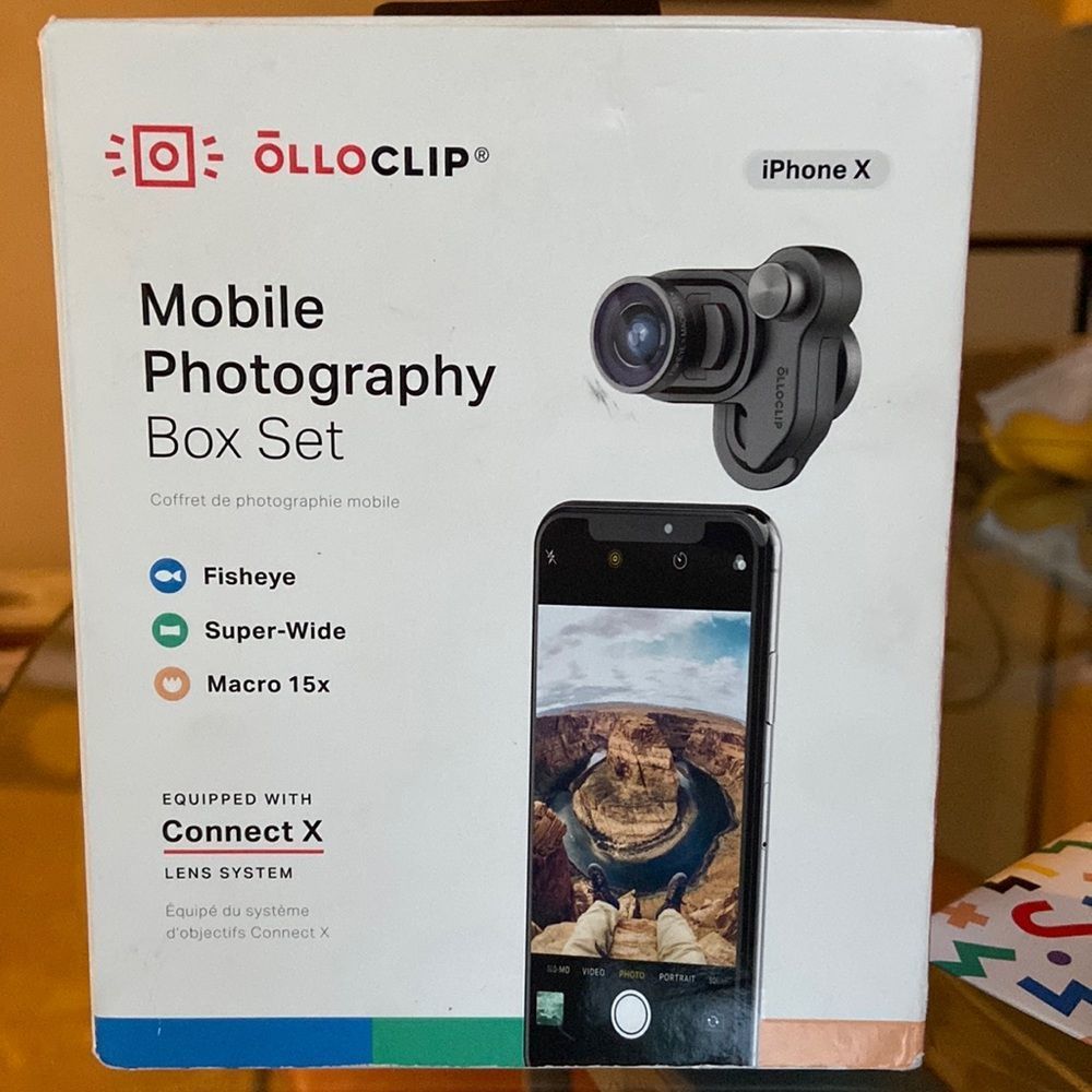 OLLOCLIP mobile photography box set for iPhone X